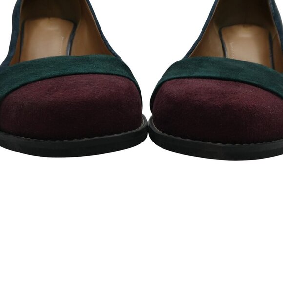 Clarks Tarah Brae Colorblock Suede Chunky Heel Pumps Womens 8.5 - Picture 8 of 14